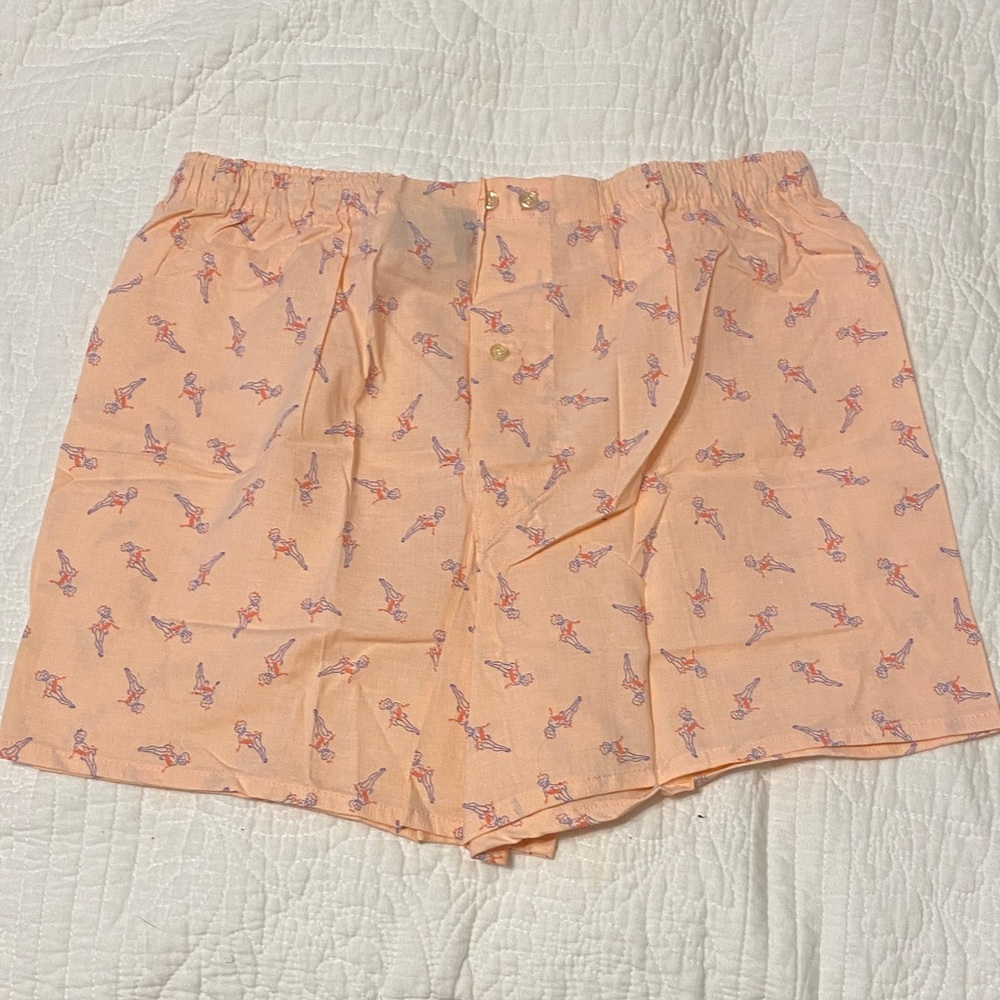 Peach Patterned Men's Boxers